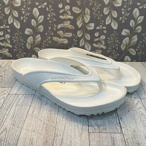Birkenstock Sandals EU 40 Women's 9 White Honolulu EVA Slip On Thongs